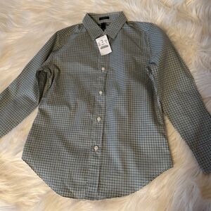 Crewcuts Green and Blue Checkered Shirt